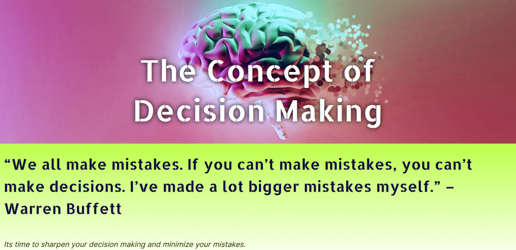 The Concept of Decision Making - Career Spectrum 720